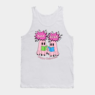 Pink Ghost bookish Tank Top